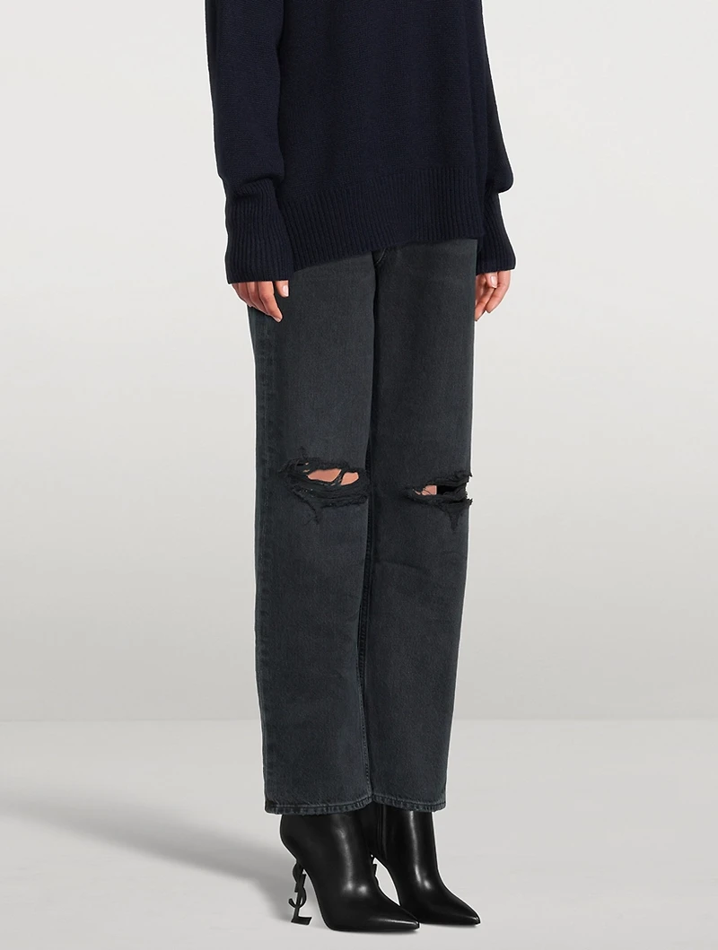 90s Pinch Waist Straight Jeans