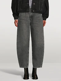 Balloon Curved Ultra High-Waisted Jeans
