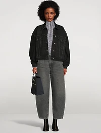 Balloon Curved Ultra High-Waisted Jeans
