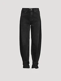 Cleo Tapered Jeans With Button Cuffs