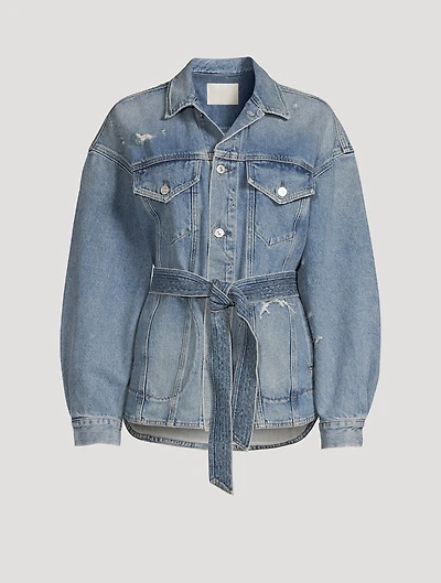 Dolly Belted Denim Jacket