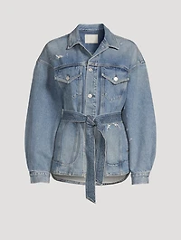 Dolly Belted Denim Jacket