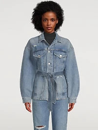 Dolly Belted Denim Jacket