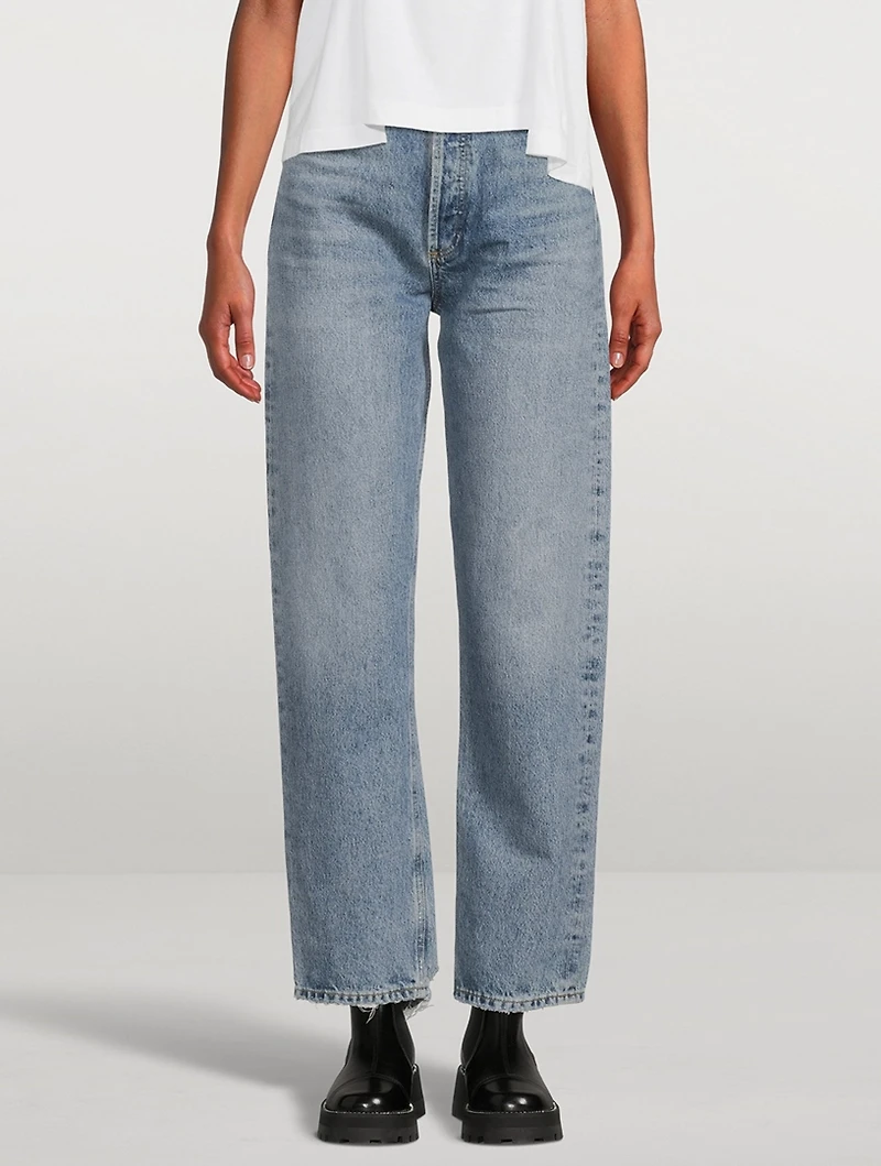 90s Pinch Waist Straight Jeans