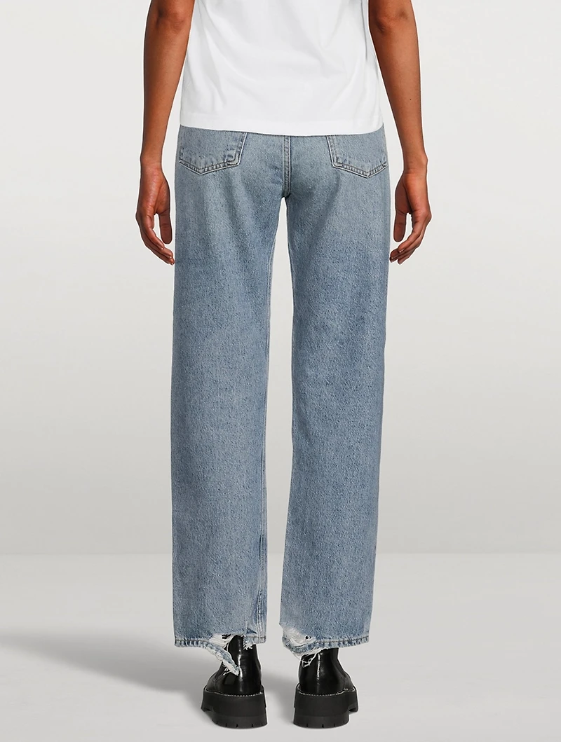 90s Pinch Waist Straight Jeans