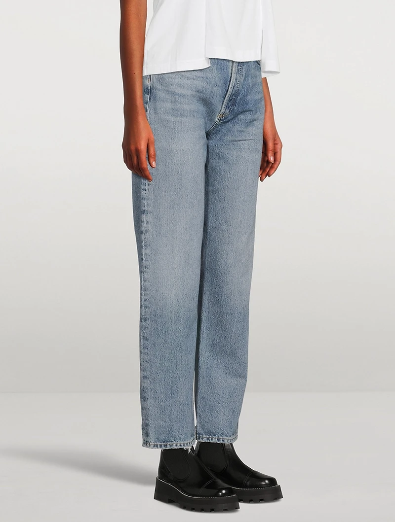 90s Pinch Waist Straight Jeans