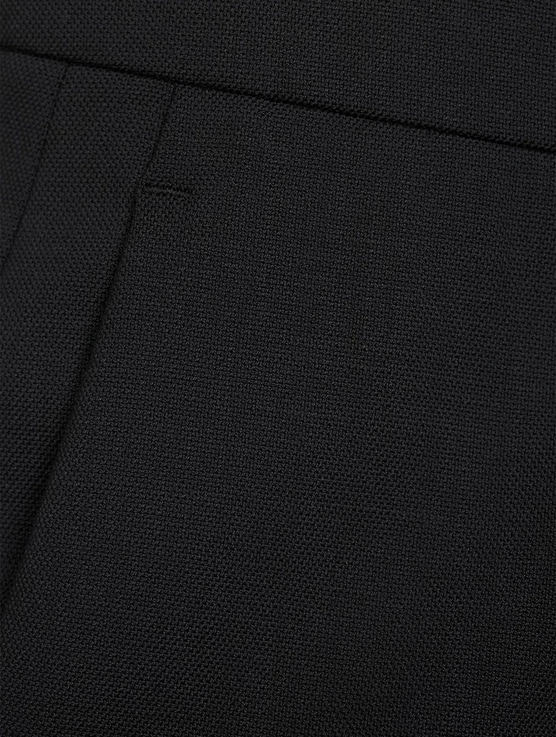 Cropped Stretch-Wool Trousers