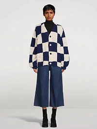 Jacquard Square Cardigan