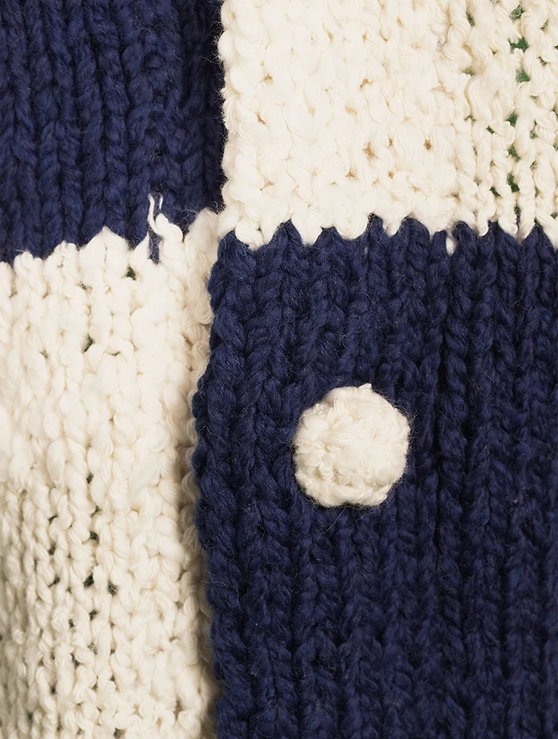 Jacquard Square Cardigan