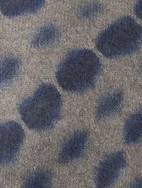 Highland Crop Cashmere Sweater Tie-Dye Print