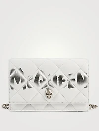 Mini Graffiti Skull Leather Bag