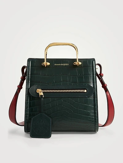 The Short Story Croc-Embossed Leather Bag