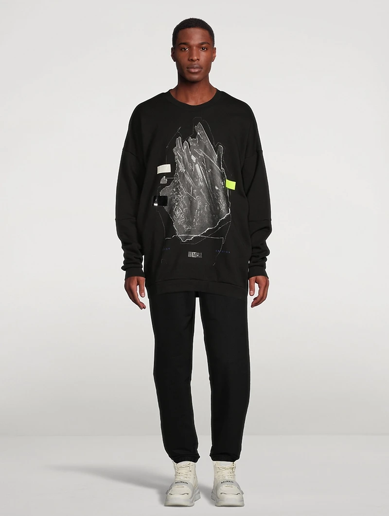 Palla Cotton Fleece Oversized Sweater