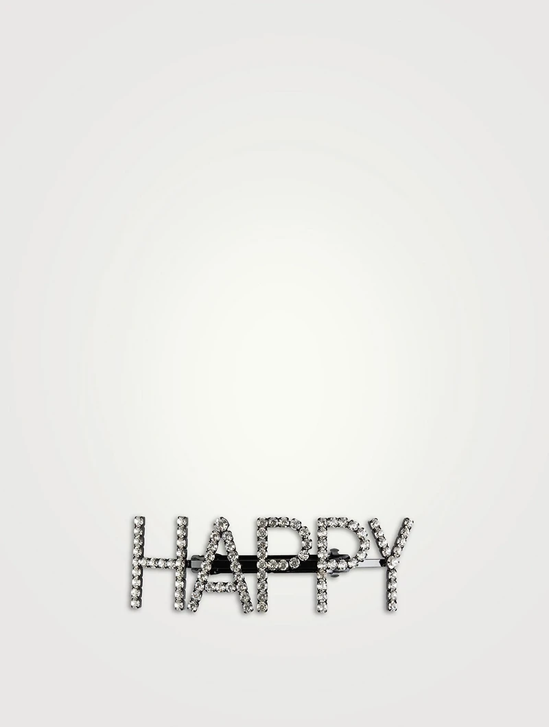 Happy Crystal Giant Hair Pin