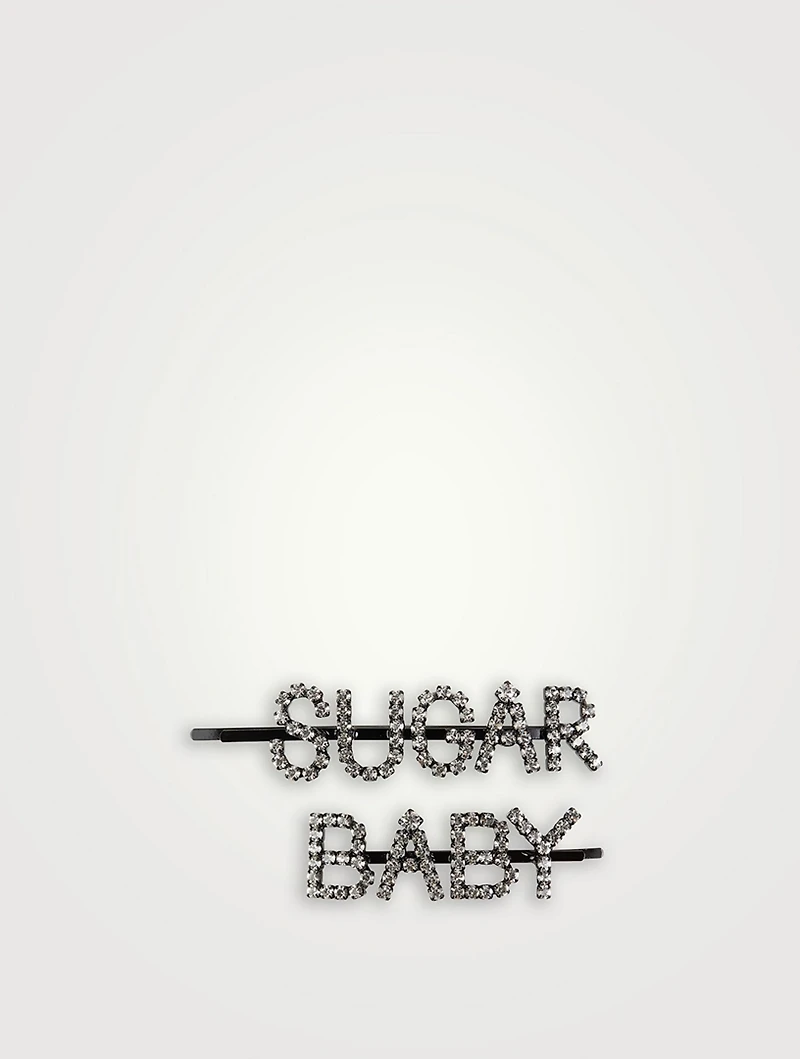 Set of Two Sugar Baby Crystal Hair Pins