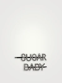 Set of Two Sugar Baby Crystal Hair Pins