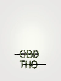 Set of Two CBD THC Crystal Hair Pins