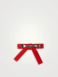 Silk Small Bow Hair Clip
