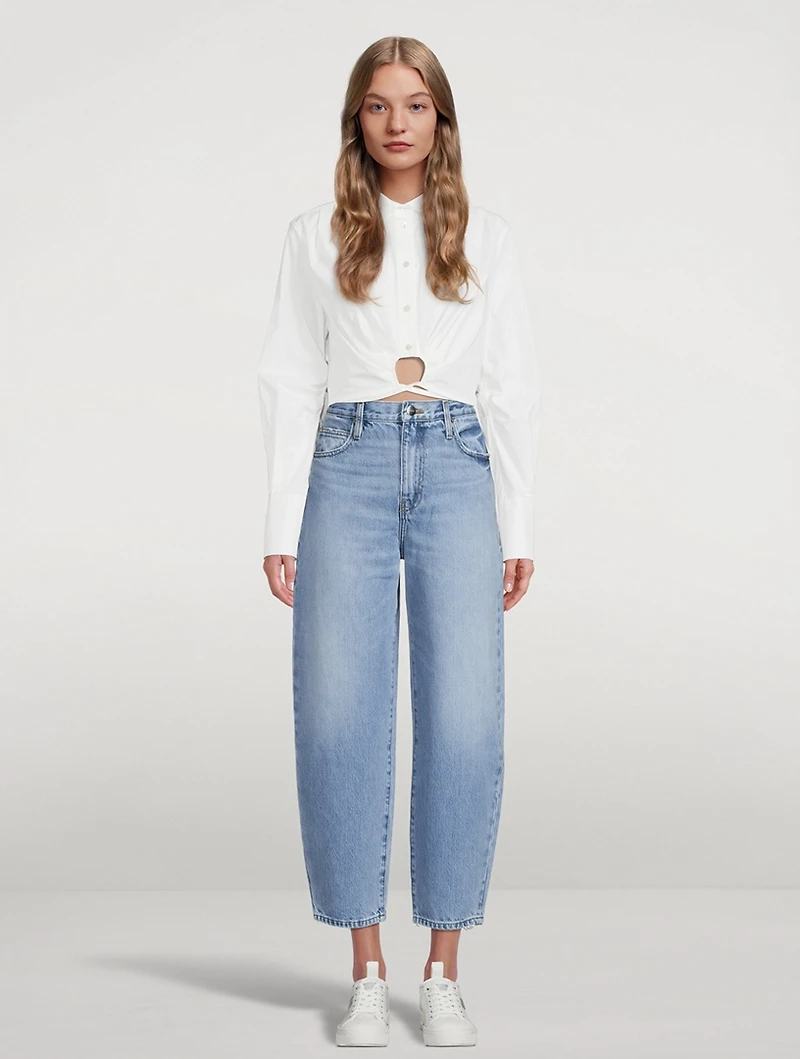 Ultra High-Rise Barrel-Leg Jeans