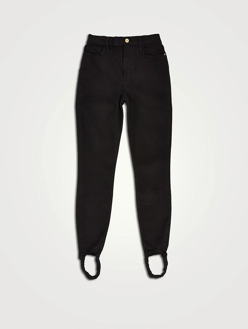 Ali High-Rise Cigarette Jeans With Stirrup