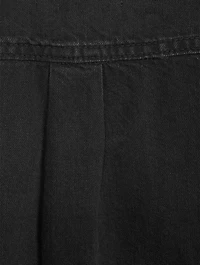 Frankie Puff-Sleeve Denim Shirt