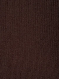 Ribbed Wool And Silk Henley Top