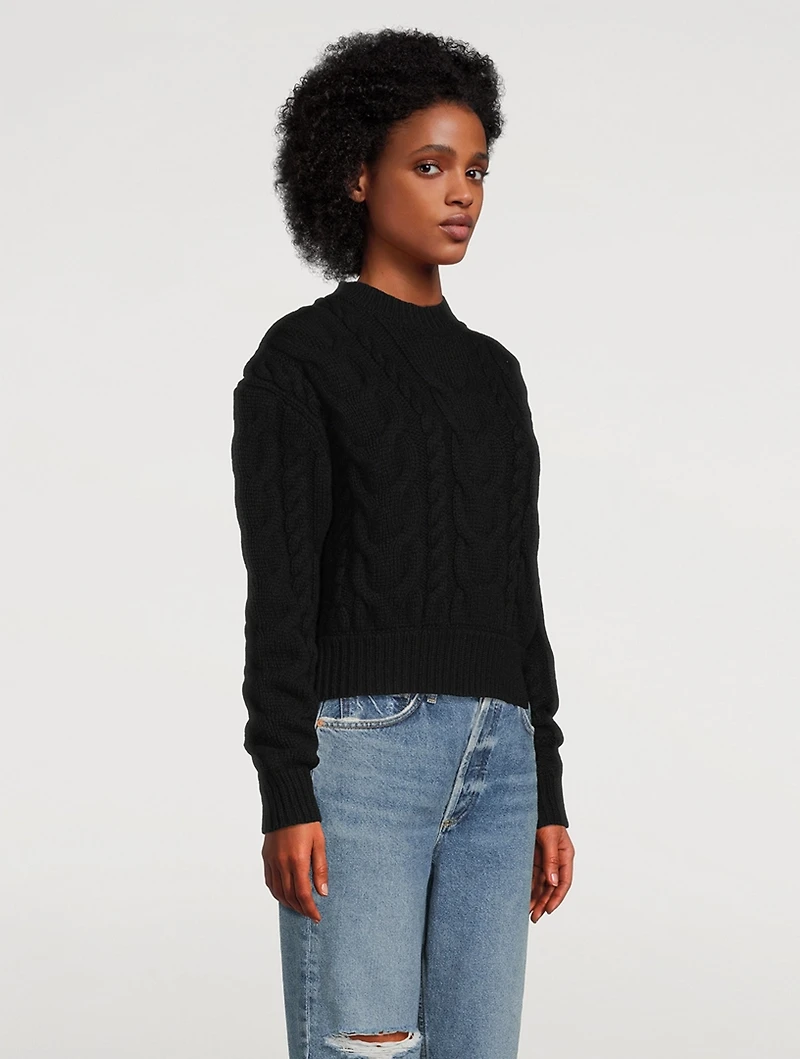 Wool Cable-Knit Sweater