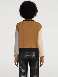 Colourblock Recycled Cashmere And Wool Sweater
