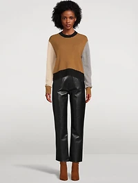 Colourblock Recycled Cashmere And Wool Sweater