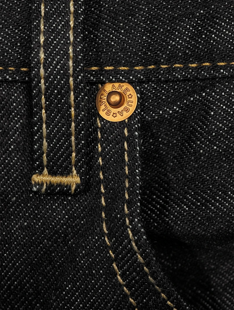 London High-Waisted Straight-Leg Jeans