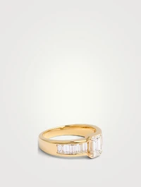 18K Gold Diamond Ring
