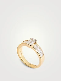 18K Gold Diamond Ring