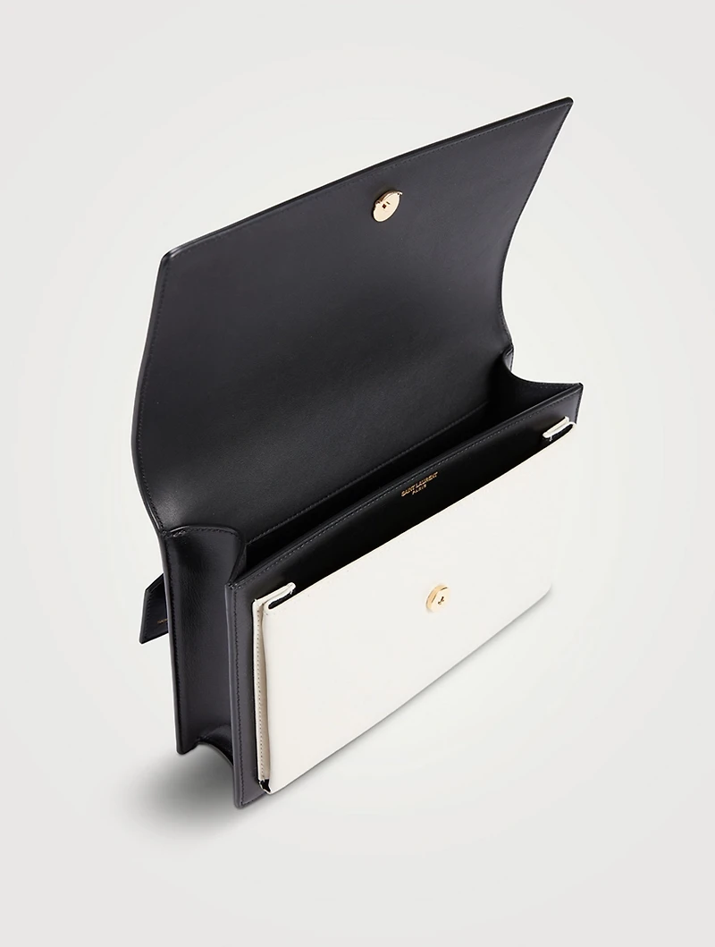Sunset YSL Monogram Leather Top Handle Bag