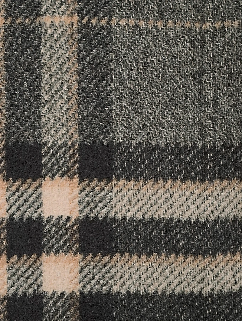 Signature Doublé Wool Coat Check Print