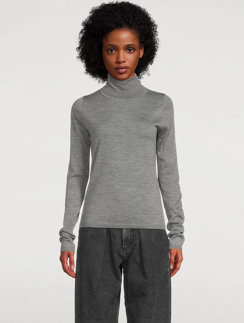 First Layer Wool Turtleneck Sweater