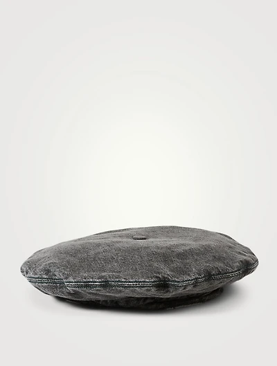 Denim Beret Hat