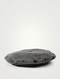 Denim Beret Hat