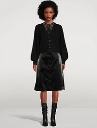 Seersucker Collar In Check Print