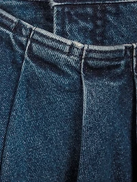 The Pleat Wrap High-Waisted Jeans