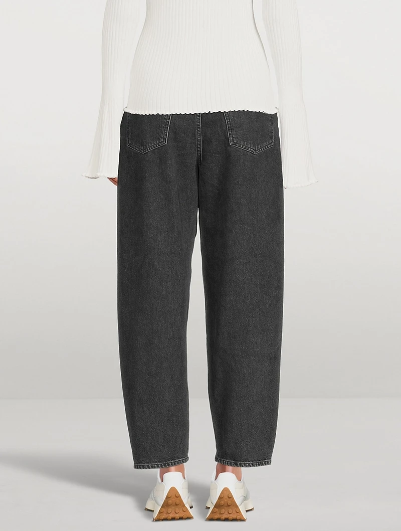 The Pleat Curve High-Waisted Jeans