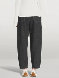 The Pleat Curve High-Waisted Jeans
