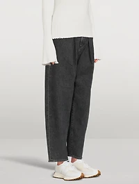 The Pleat Curve High-Waisted Jeans