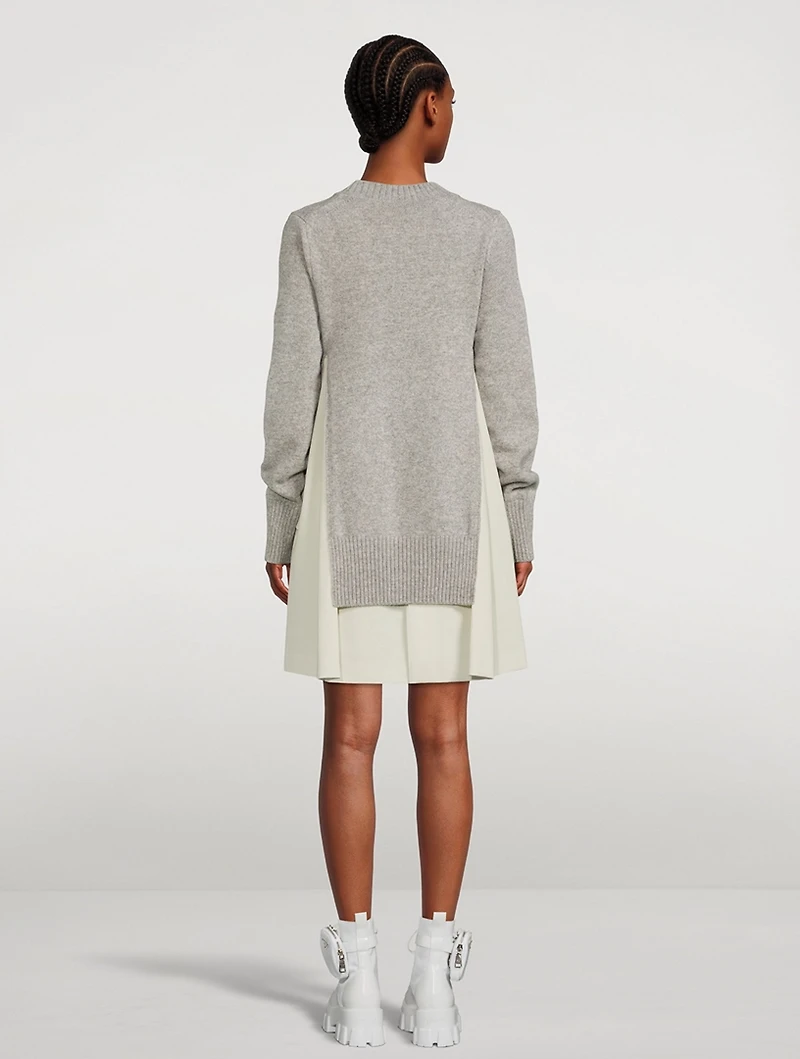 Suiting Mix Pullover Sweater