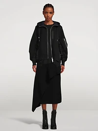 Cotton T-Shirt With Embroidered Sides