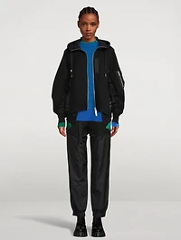 Wool And Satin Sweater