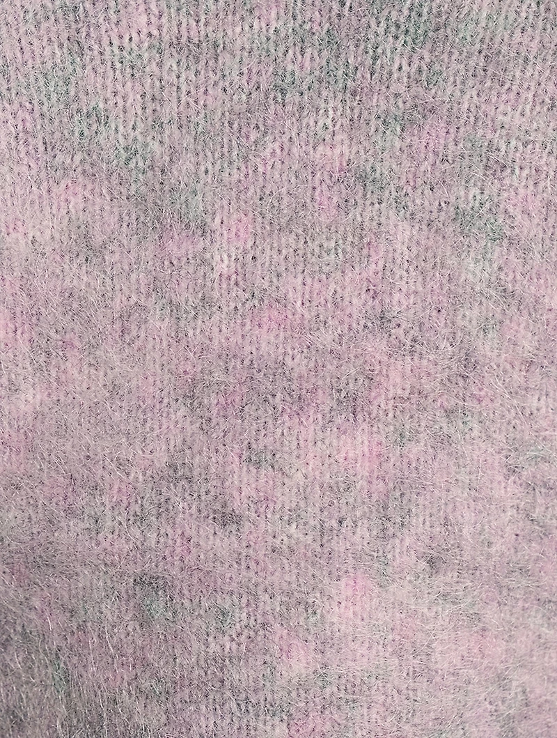 Mohair-Blend V-Neck Sweater
