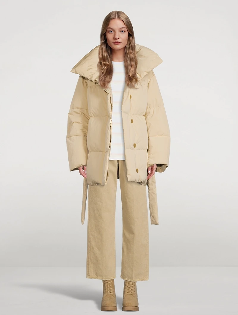 Belted Puffer Jacket