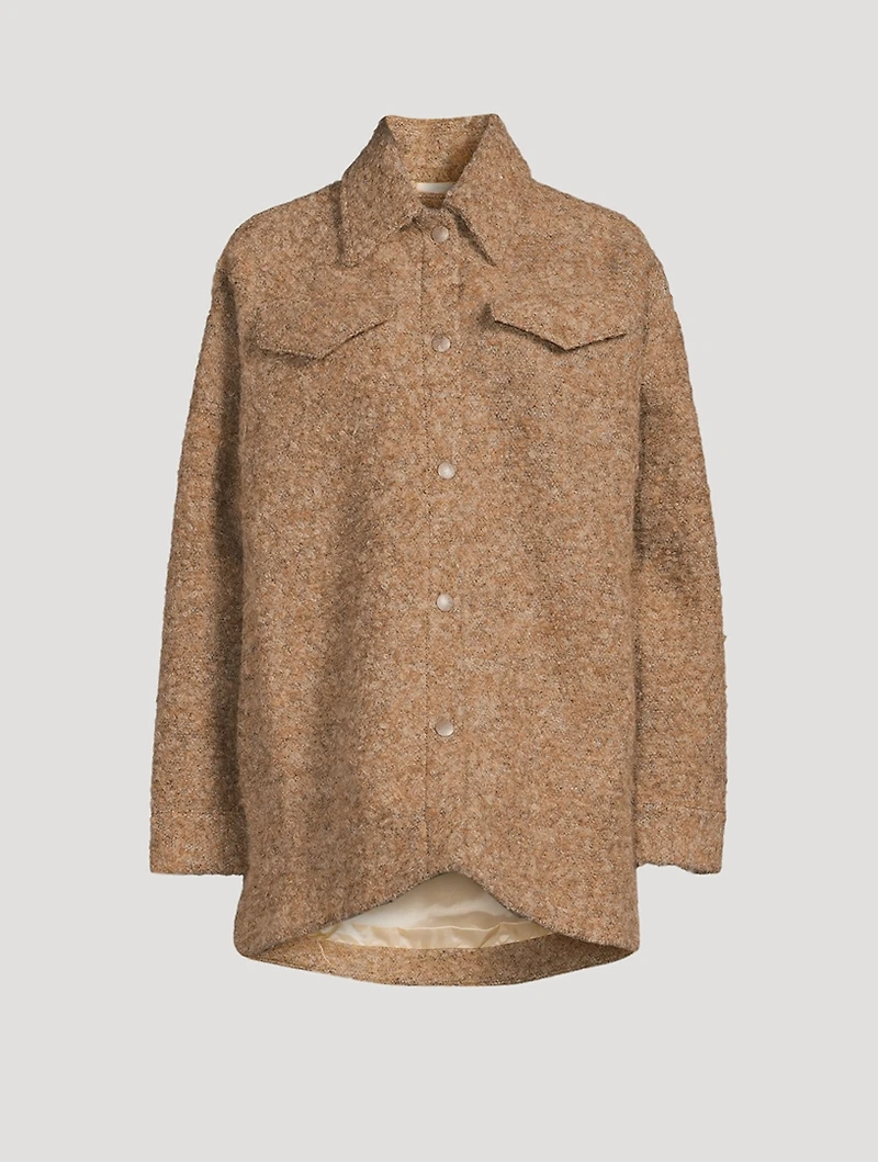 Bouclé Shirt Jacket