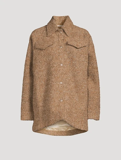 Bouclé Shirt Jacket