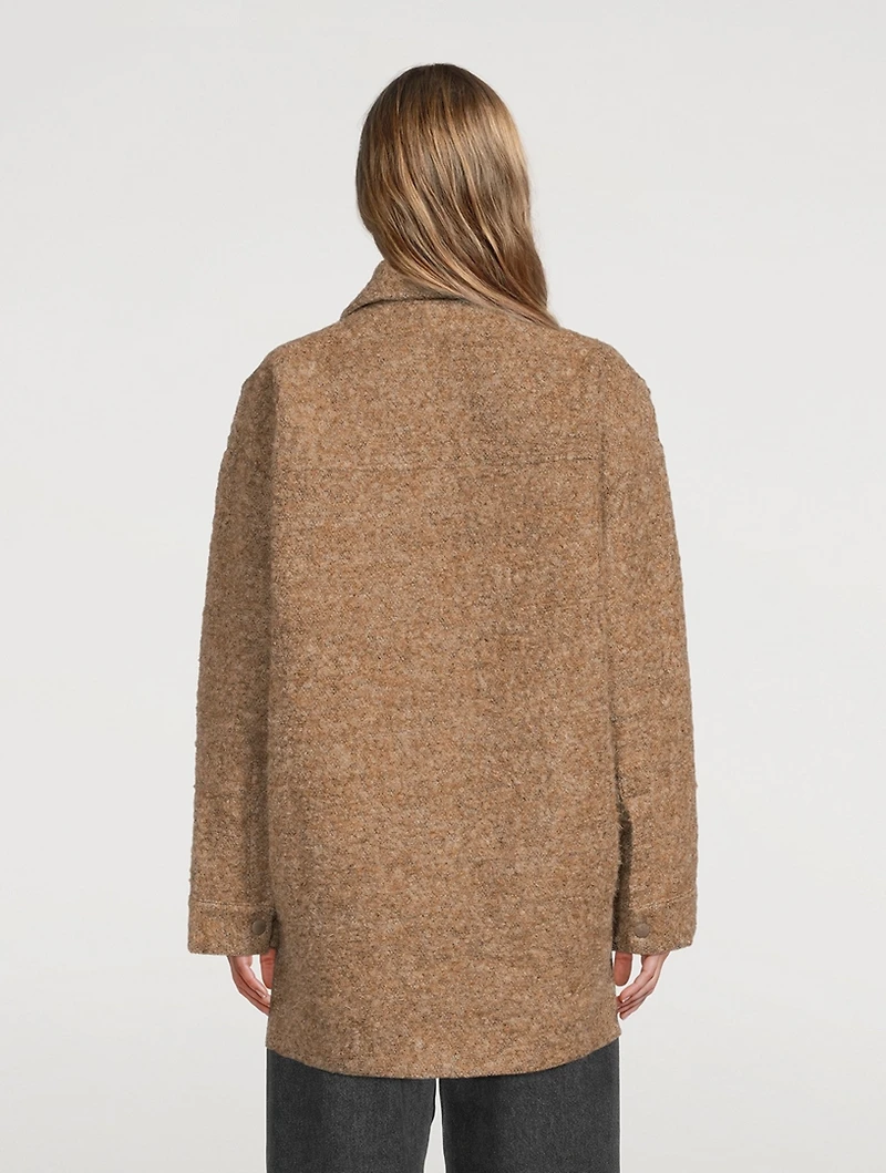 Bouclé Shirt Jacket